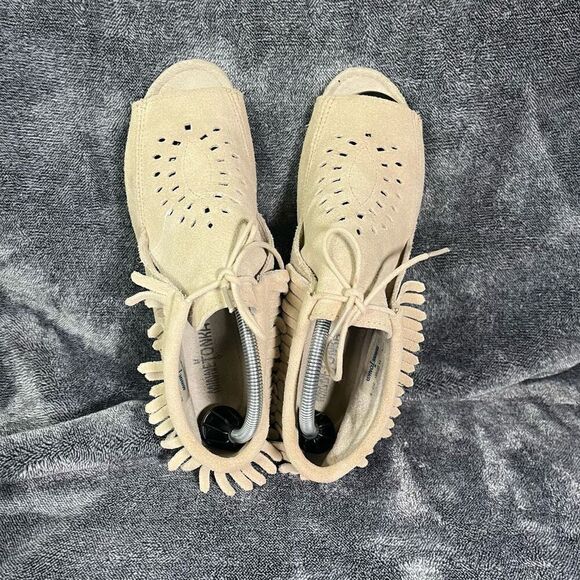 Minnetonka Lyra Fringe Flats Suede Women’s 11 - Picture 5 of 8